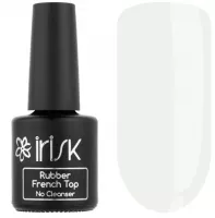 Финиш каучуковый цветной без липкого слоя Rubber French Top No Cleanser, 10мл (02 Milky)
