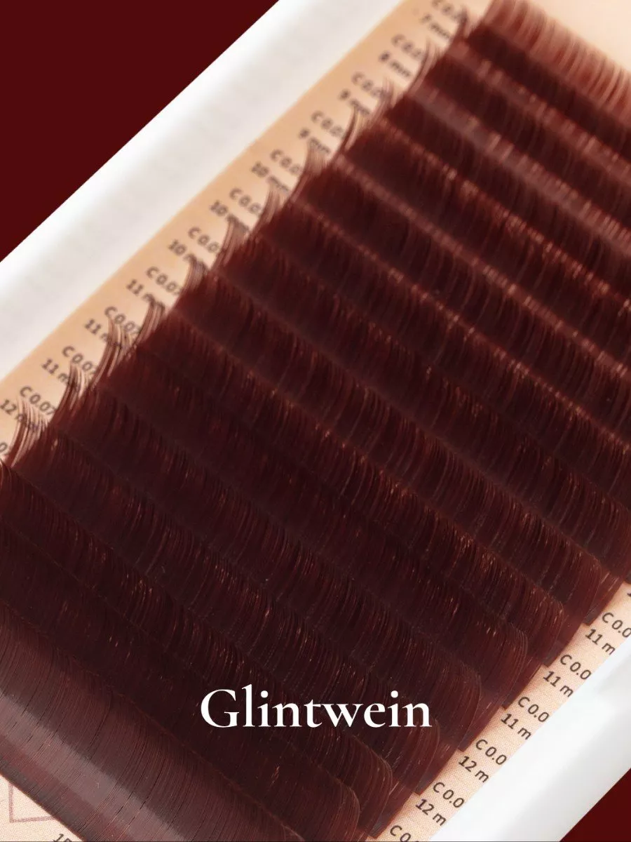 Ресницы коричневые BARBARA GLINTWEIN микс