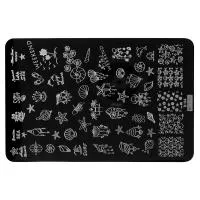 Трафарет для стемпинга металлический, 9,5x14,5см IRISK NEW (033 Mezerdoo D-04)