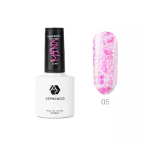 Гель-лак Minx с цветной слюдой №5 капризная куколка (неоновый розовый), ADRICOCO, 8 мл