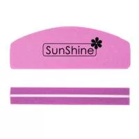 SunShine, Пилка для шлифовки луна МИНИ розовая 100/180 S39PK-M, 1 шт