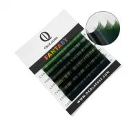 Ресницы Professional Fantasy (омбре черно-зеленый) Oko Lashes