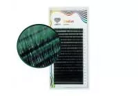 Ресницы двухтоновые Lovely MIX, Зеленые, 20 линий