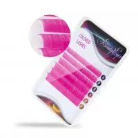 Розовые ресницы Beauty Eyes (Бьюти айс), миксы длин, 6 лент