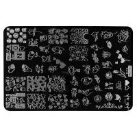 Трафарет для стемпинга металлический, 9,5x14,5см IRISK NEW (031 Mezerdoo D-12)