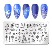 Nicole Diary, Пластина для стемпинга 12*6 см 53405 ND-281, 1 шт
