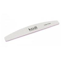Пилка  для ногтей в форме Полумесяц Kodi абразивность 100/100 цвет:серый (78/30/5)