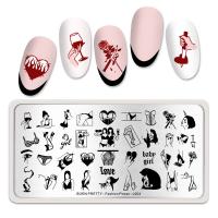 Born Pretty, Пластина для стемпинга 12*6 см 50897 BP-L004 Fashion power, 1 шт