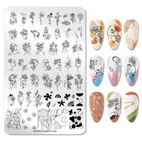 Nicole Diary, Пластина для стемпинга 14,5*9,5 см 51800 ND-L42, 1 шт
