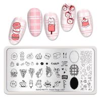 Born Pretty, Пластина для стемпинга 12*6 см 51382 BP-L007 Flower tango, 1 шт