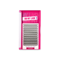 Ресницы черные в пучках OH! MY LASH Spire 12 линий - MIX