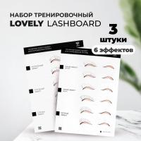 Набор тренировочных LashBoard Lovely, 3 штуки